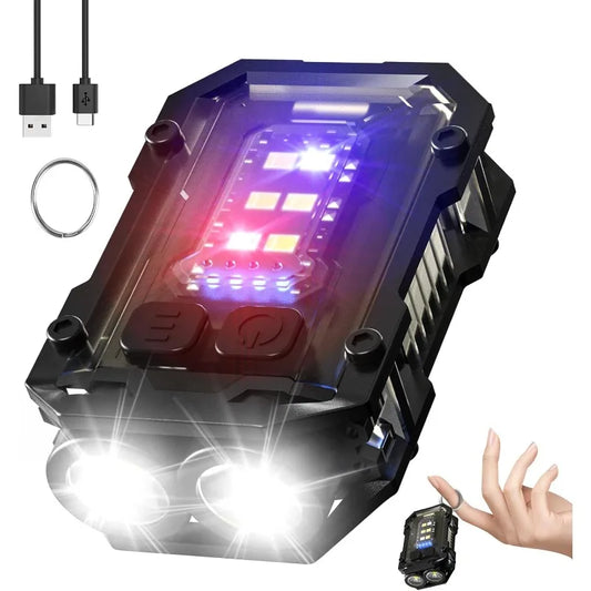 EDC Tactical Flashlight Portable Mini Light Outdoor Camping Hiking Tools Molle Clip USB Rechargeable Running Emergency Hiking