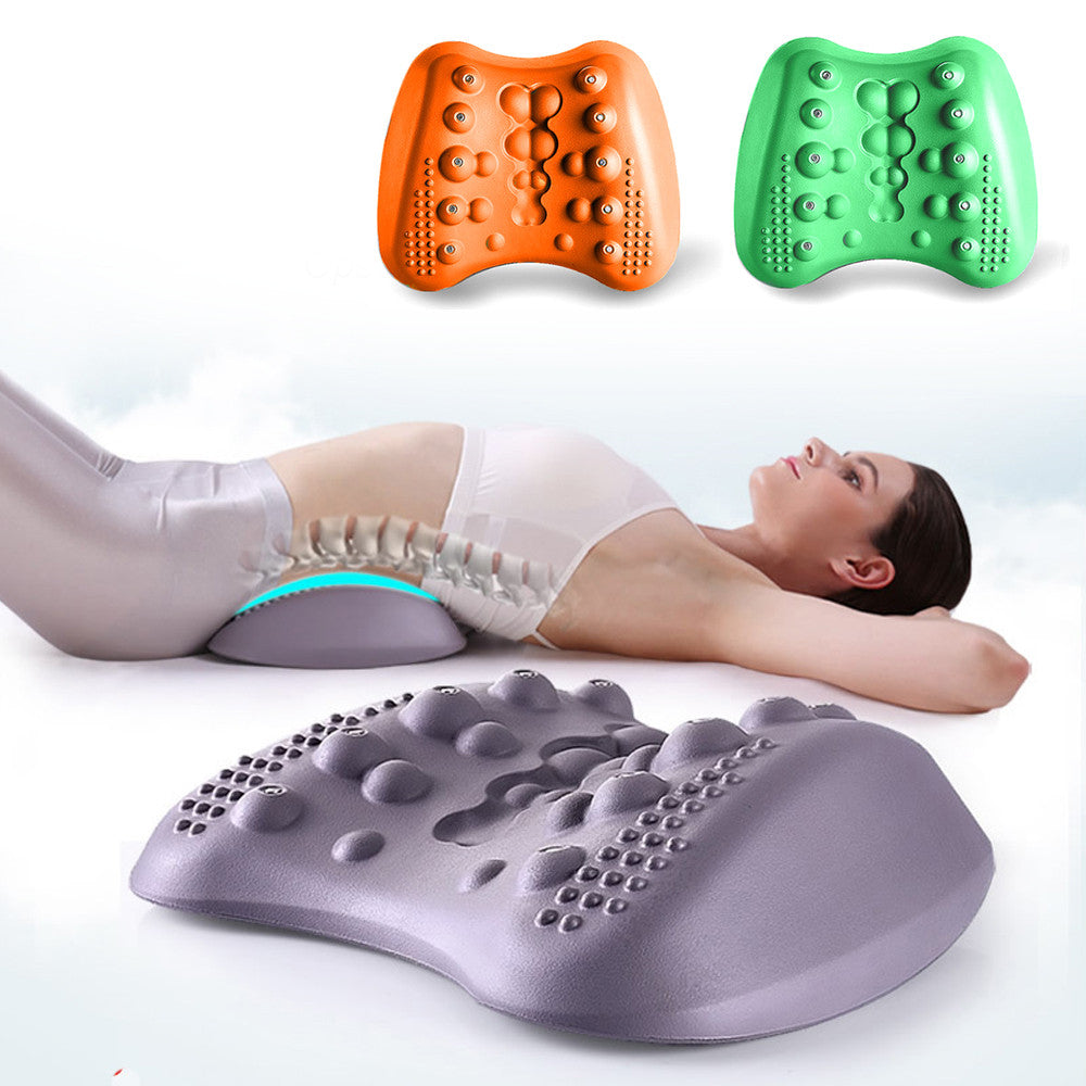 Lumbar Support Pillow for Lower Back Pain Relief Lower Back Stretcher Massager for Chronic Lumbar Pain Relief & Herniated Disc