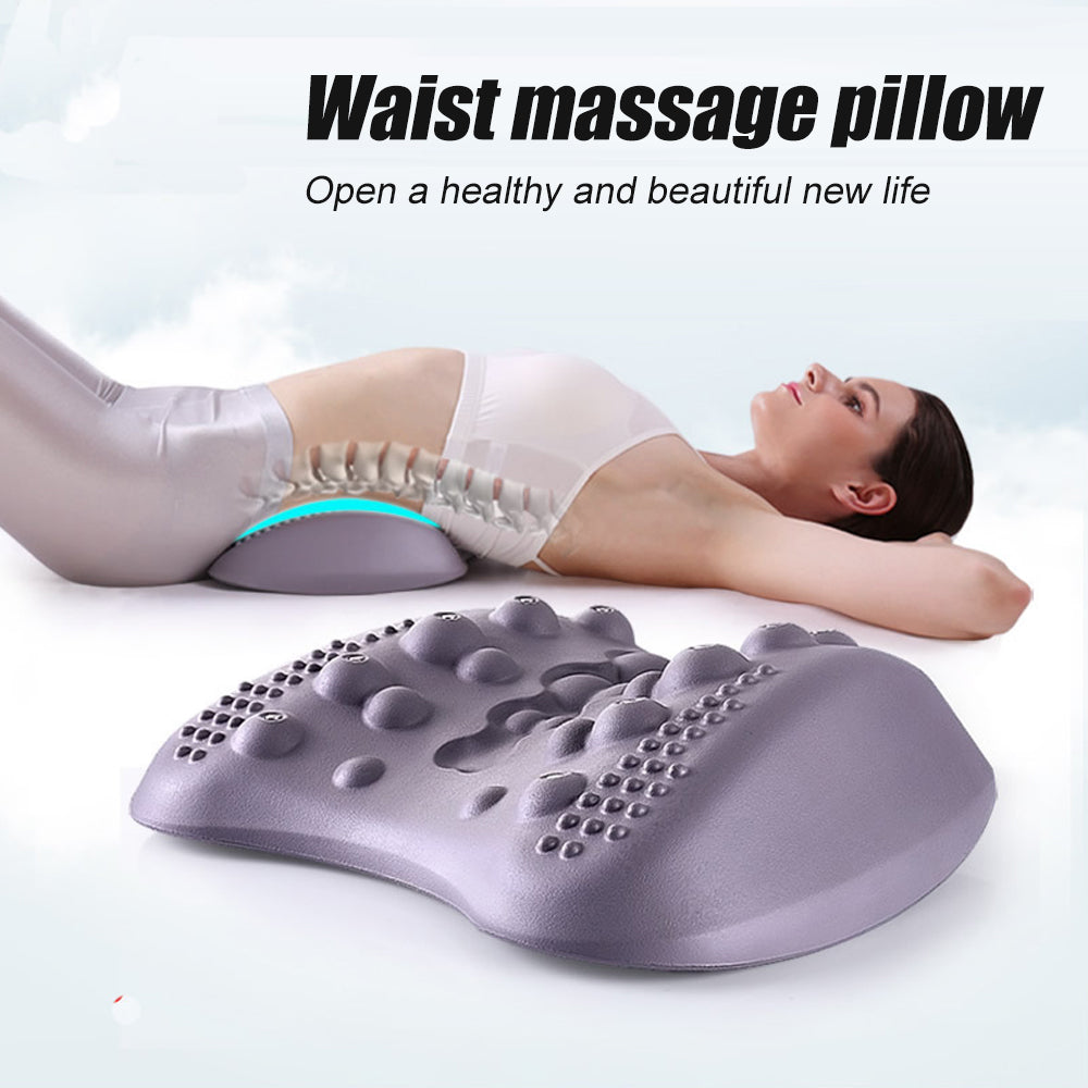 Lumbar Support Pillow for Lower Back Pain Relief Lower Back Stretcher Massager for Chronic Lumbar Pain Relief & Herniated Disc
