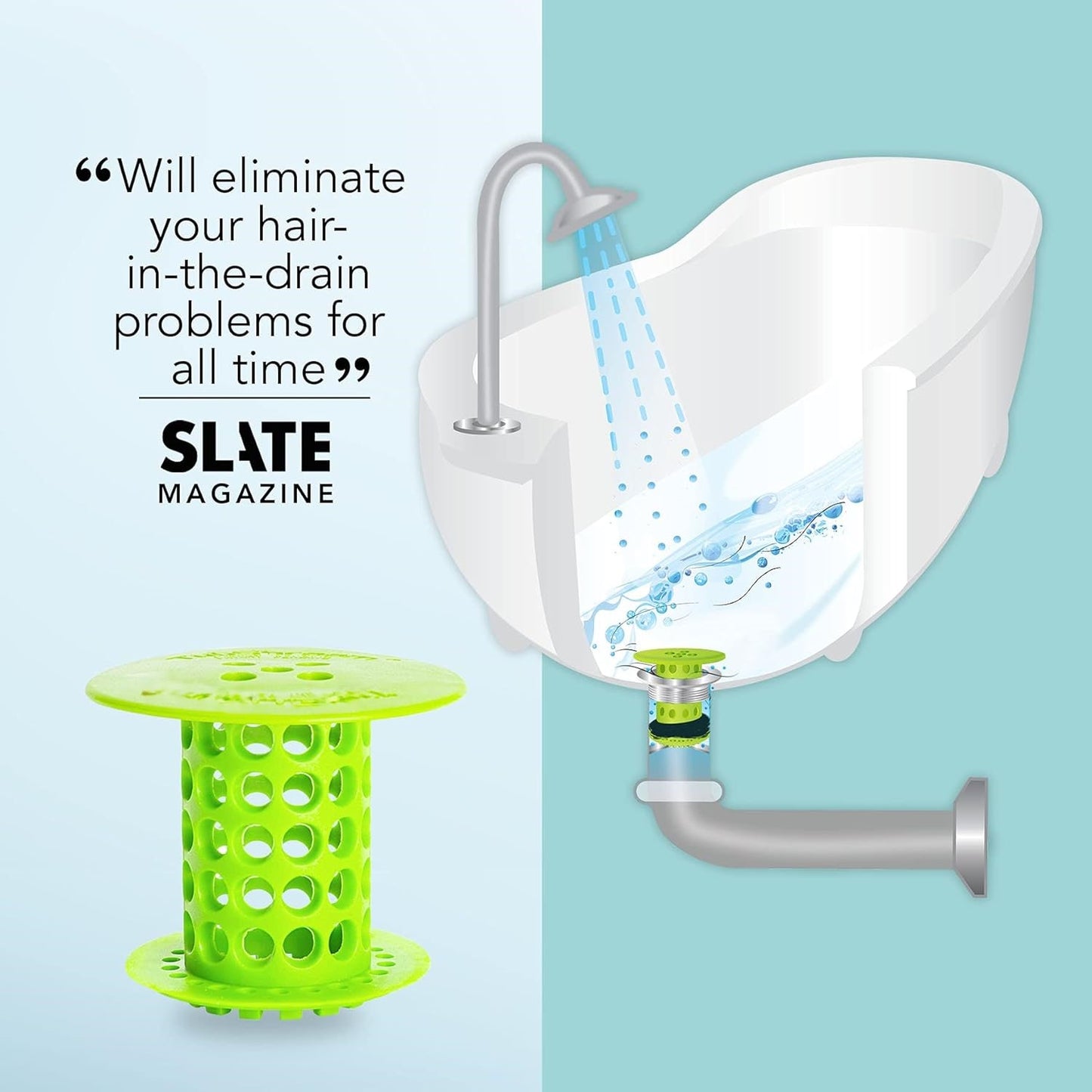 Bath Stopper Plug Sink Strainer Filter Sewer Dredge Device Hair Drain Hair Catcher bathroom accessories(green)