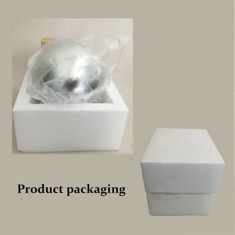 USB power supply 3D colorful crystal night light creative baby bedroom home decoration glass LED bedroom bedside table lamp