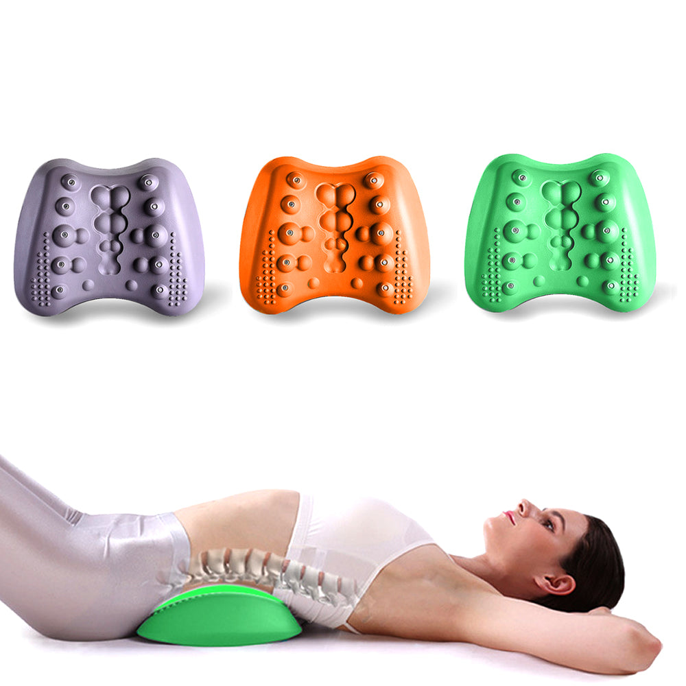 Lumbar Support Pillow for Lower Back Pain Relief Lower Back Stretcher Massager for Chronic Lumbar Pain Relief & Herniated Disc