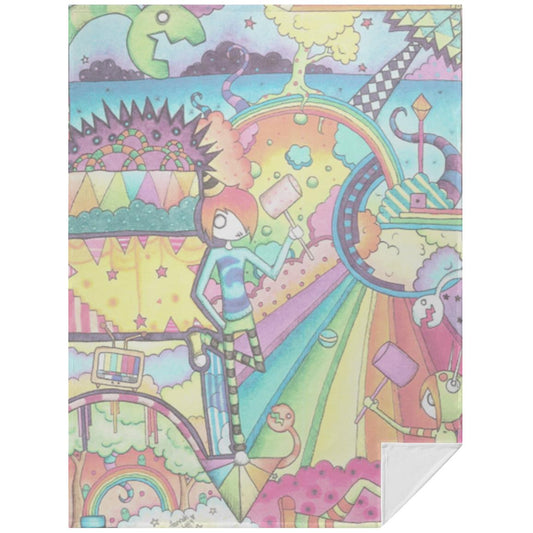 TVL Twin Velvet Blanket 60x80 EXCLUSIVE - ORIGINAL ARTIST DESIGN by hannah