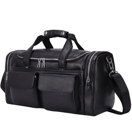 Men'S Crazy Horse Leather Travel Bag Cow Leather Big Travel Duffel Durable Cowhide Weekend Bag Man Genuine Leather Luggage Bag